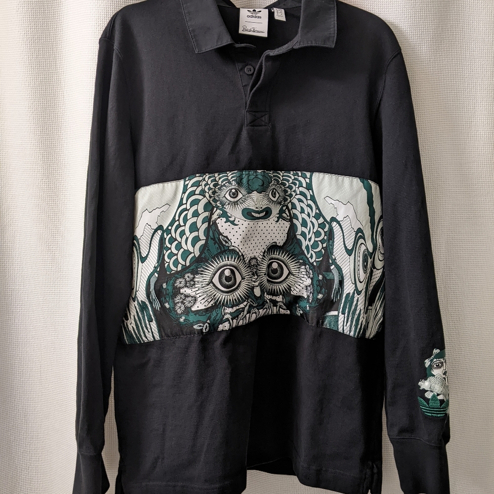 Adidas originals Reiichi Tanaami men's long sleeve polo